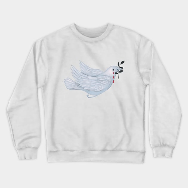 bird of peace Crewneck Sweatshirt by LauraBustos